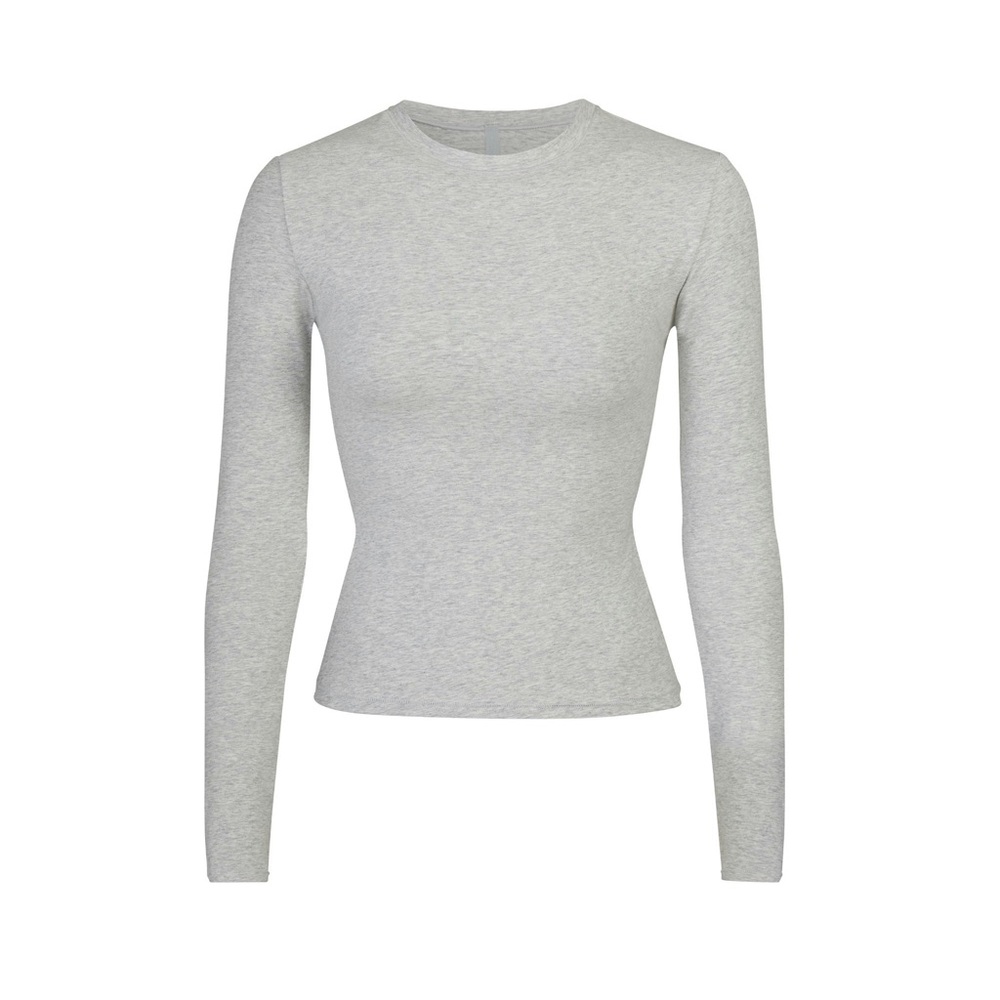 Skims Long Sleeve Cotton Jersey Top